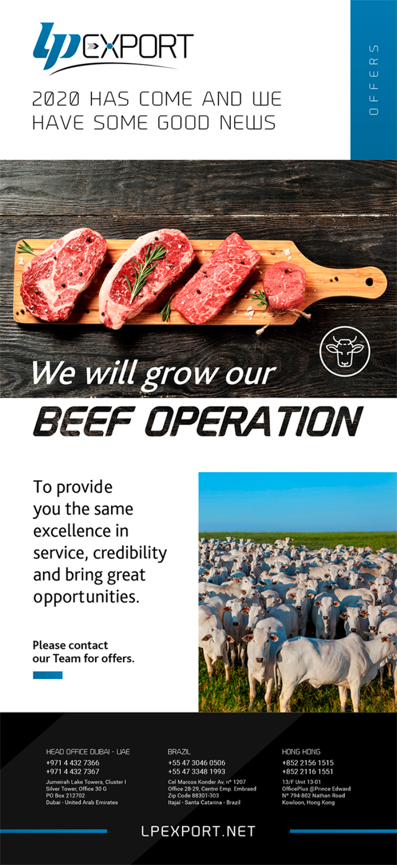 LP Export | We have some good news: BEEF OPERATION