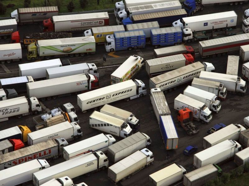 TRUCK DRIVERS STRIKE IN BRAZIL.